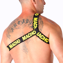 Macho - Harnais Romain Jaune S/M